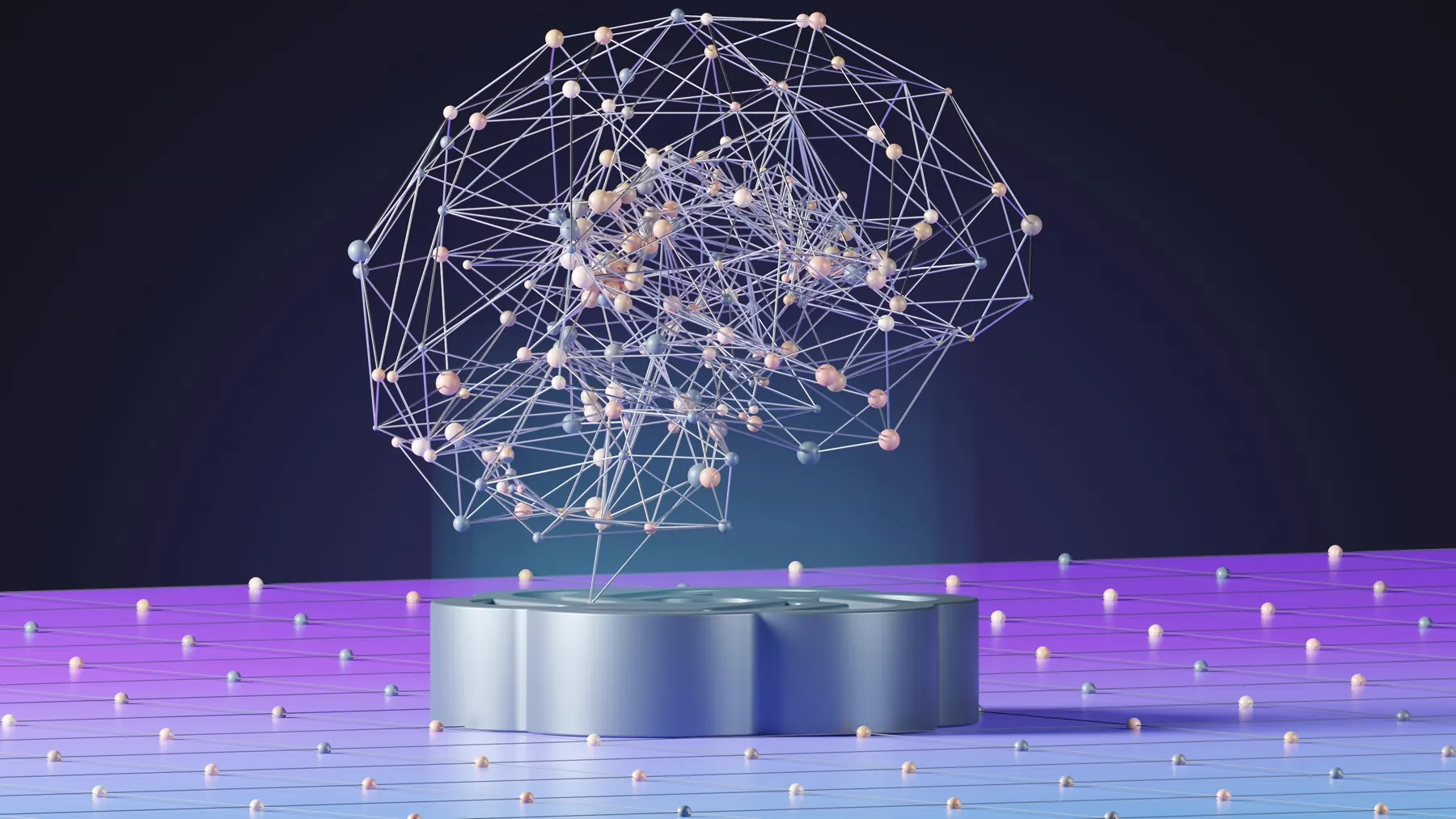 Futuristic AI vision